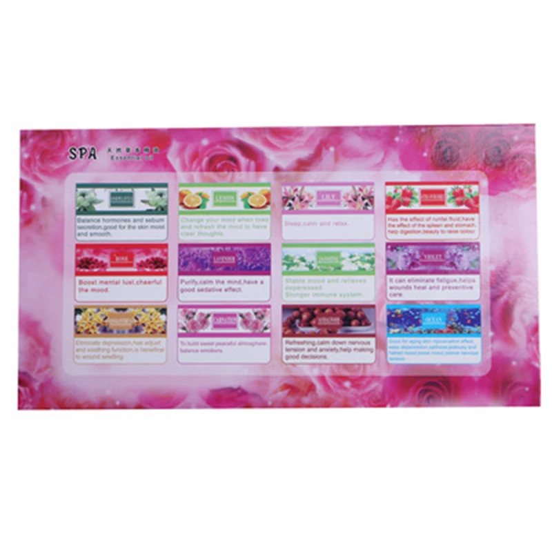 36 Pcs/Set 3ml Pure Aromatherapy Essential Oils Spa Massage Bath Care