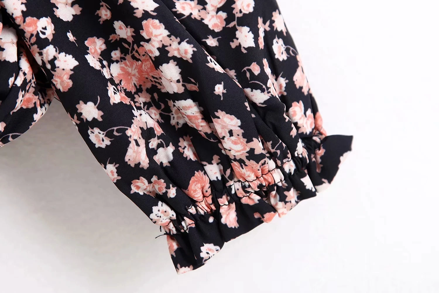 Увядшие Англия Винтаж Цветочный Эластичный квадратный воротник blusas mujer de moda кимоно блузка женские топы и блузки