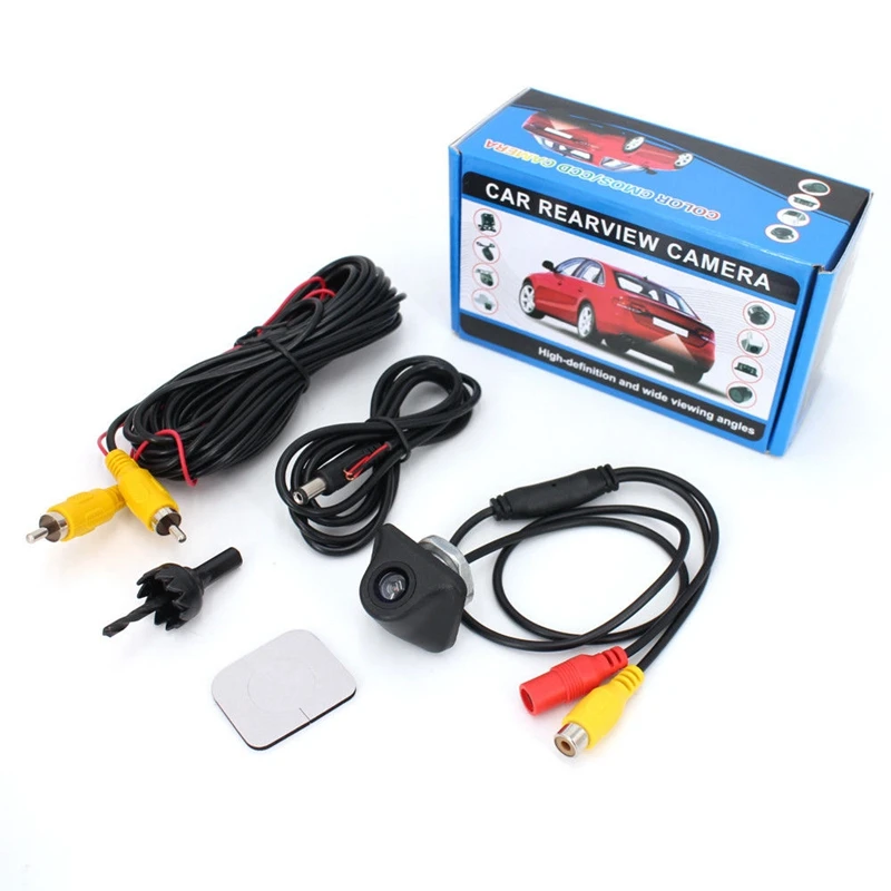 Авто Универсальная 170 ° широкоугольная Водонепроницаемая камера заднего вида