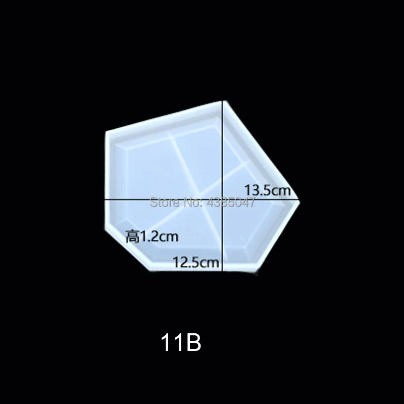 Необычные геометрические подставки ручной работы настольные украшения формы для изготовления ювелирных изделий поднос чашки коврик ювелирные изделия аксессуары - Цвет: 11B