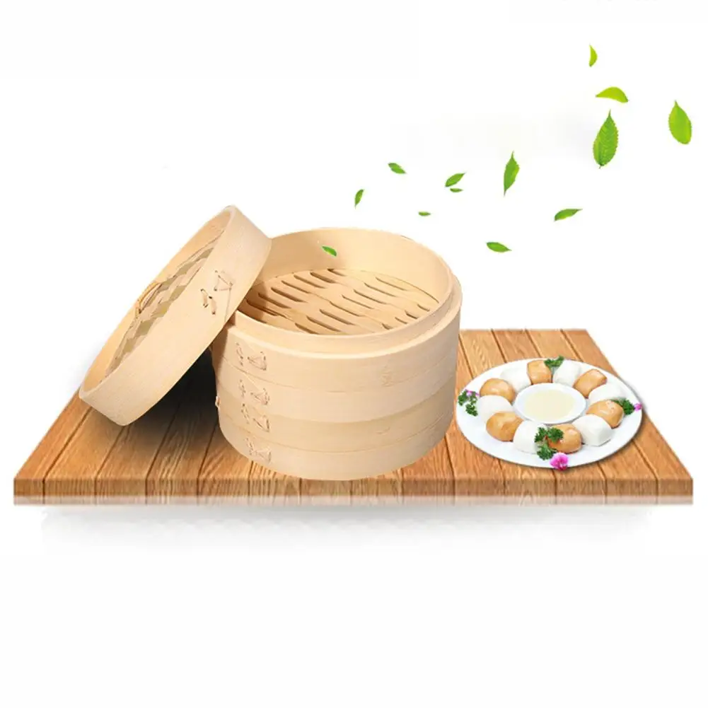 

Cage Or Cover Cooking Bamboo Steamer Fish Rice Vegetable Snack Basket Set Kitchen Cooking Tools Dumpling Steamer Steam Pot