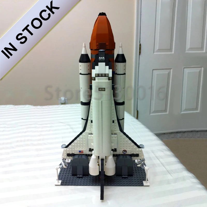 

In Stock 16014 1230Pcs Space Shuttle Expedition Model Building Kits Set Blocks Bricks Compatible Children Toys 10231 10213 83014