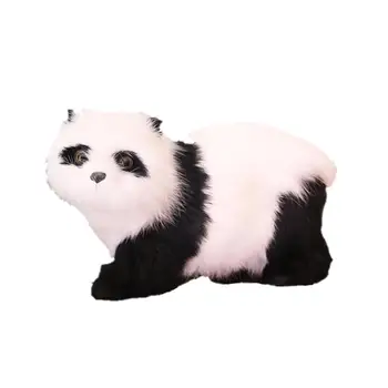 

1PC Simulation Panda Miniature Cute Mini Panda Toy Lifelike Panda Model Desktop Decoration Photo Props Kids Birthday Gift