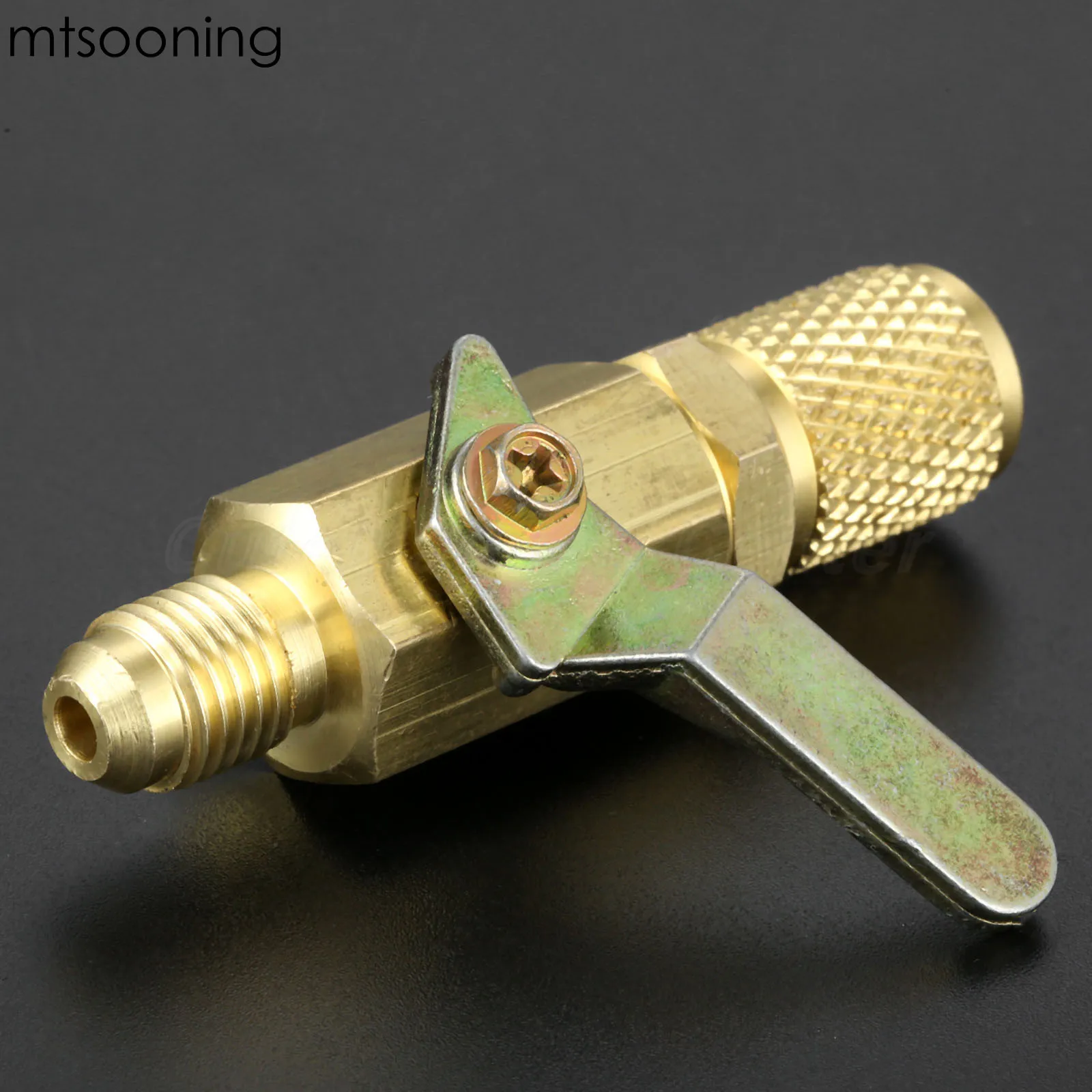 1 шт. прямые шаровые клапаны R410a R134a 1/4 дюйма Поворотный адаптер SAE шланги