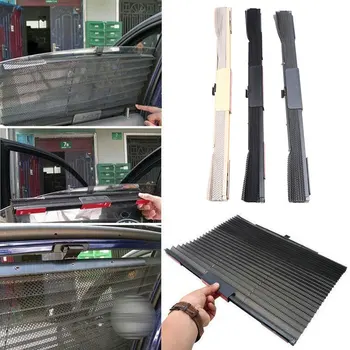 

Car Door Side Window Sun Shade Curtain Windshield Sunshade UV Protection Auto Folding Retractable Curtain
