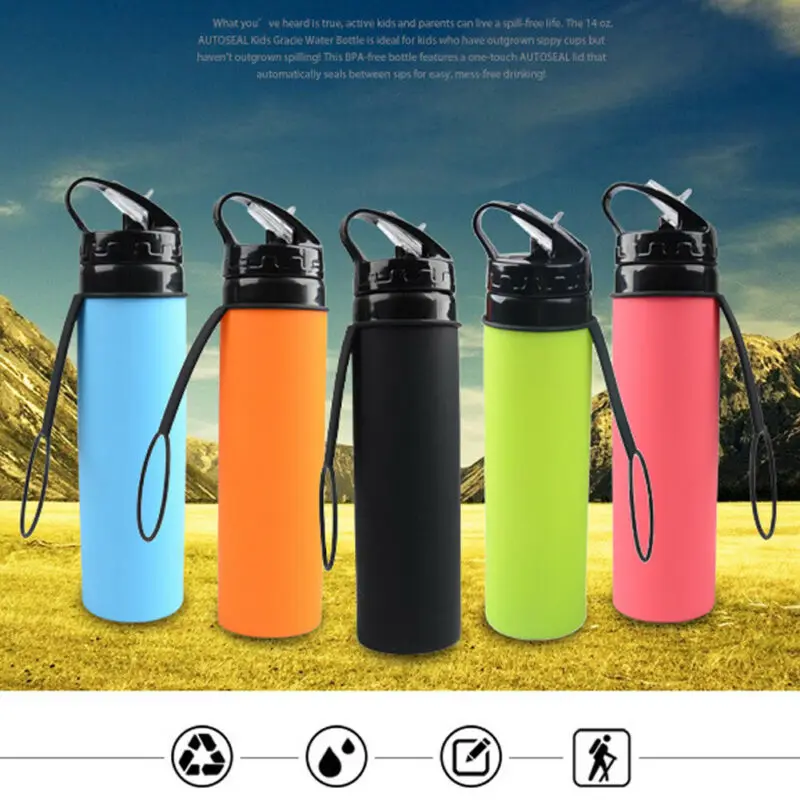 2019 Newest hot Portable 600ml Collapsible Mug Outdoor Travel Camping Drinking Water Foldable Cup Food Grade Silicone | Дом и сад