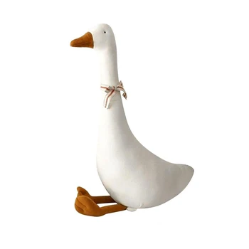 

Home Decor Cute Goose Lovely Cotton Blend Stuffed Toy Photography Props Accompanying Doll Pillow Nordic Style Animals Baby