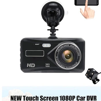 

Car Camera Recorder 4 inch HD 1080P Dual Lens Car DVR Touch Screen Dashcam Camera Video Recorder SD Cam Night Vision