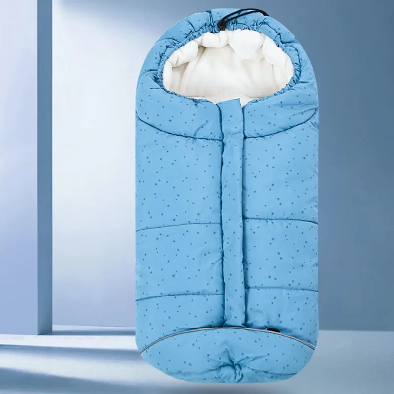 LOOZYKIT Autumn Winter Warm Baby Sleeping Bag Sleepsack For Stroller Soft Sleeping Bag Newborn Swaddle Blanket Wrap