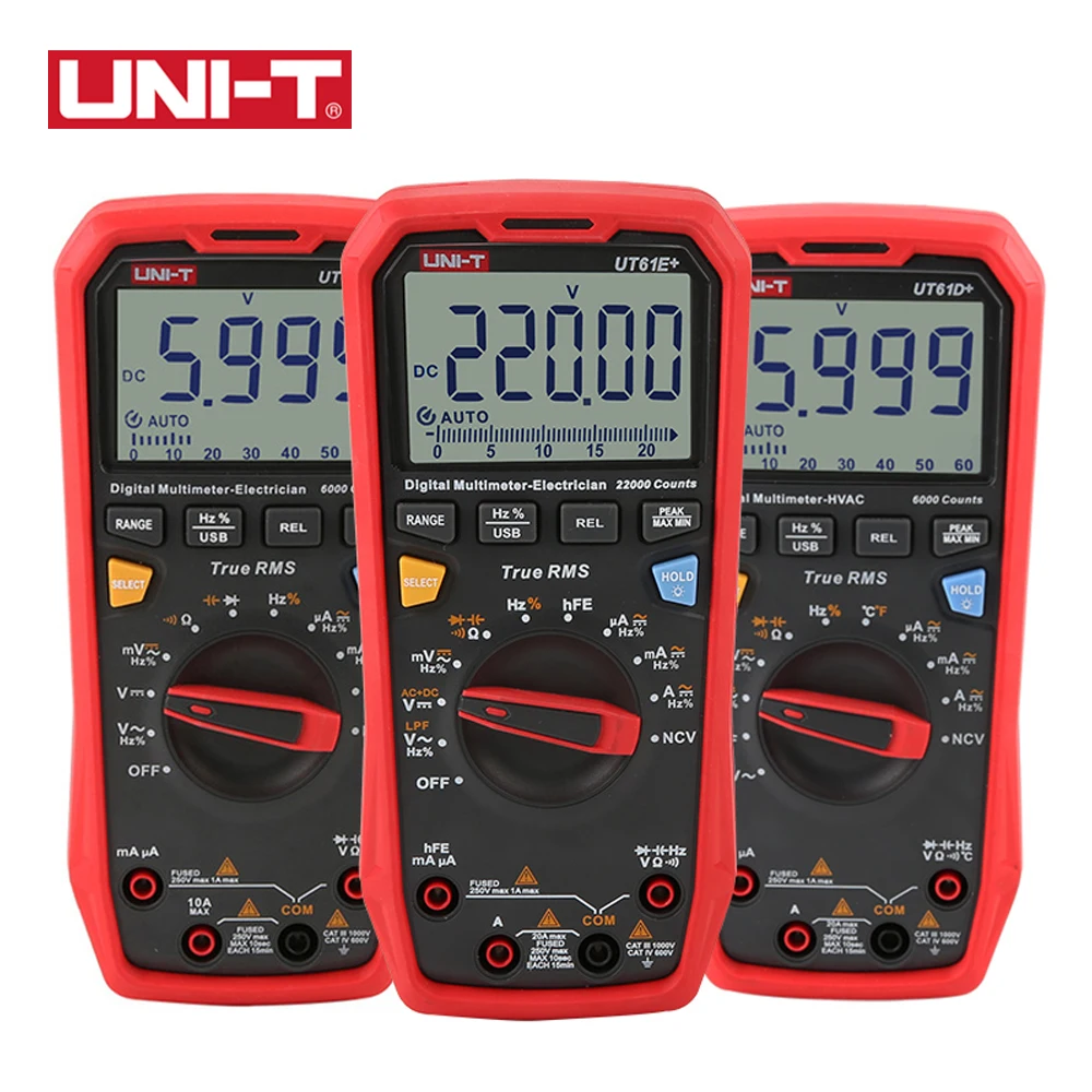 Цифровой мультиметр UNI-T UT61E + Автоматический диапазон реальное эффективное