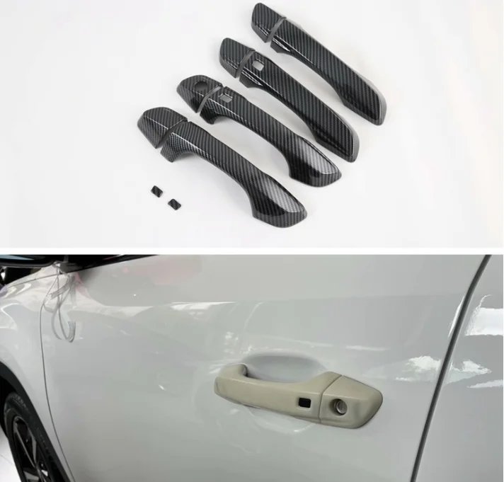 10Pcs Door Handle Cover For Hyundai IX35 ABS Carbon Fiber Car Accessories 2020 | Автомобили и мотоциклы