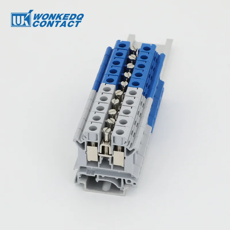 Wiring Jumpers For UK10N UK10 Wire Strip Connector FBI 10-10 DIN Rail UK Terminal Block Accessories Fixed Bridge 1Pc wire connectors din rail terminal block jumper bridge