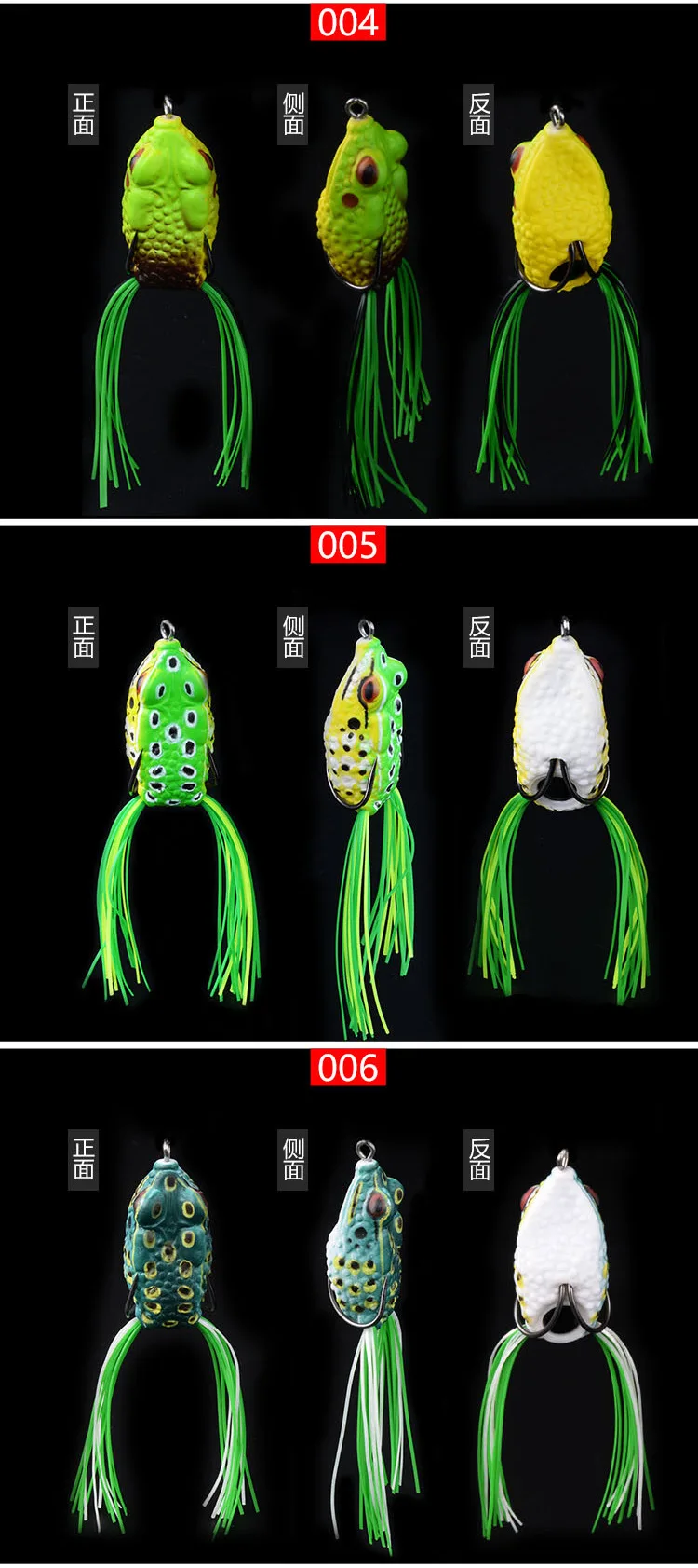 Anyfish Ray лягушка черная только Bionic Ray лягушка яйцо лягушка Высокоуглеродистая сталь двойной крючок Приманка Мягкая приманка