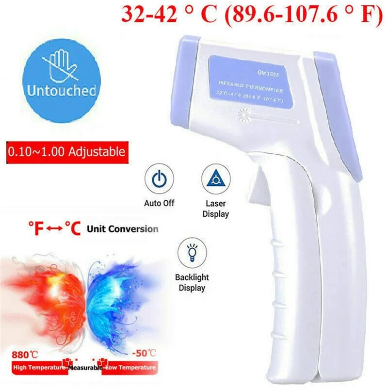 

Digital thermometer non-contact thermometer adult child forehead gun infrared thermometer measuring temperature tool
