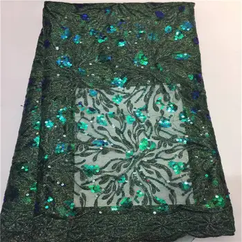 

sequin lace fabric african sequin lace fabric 2020 high quality lace nigerian lace fabrics voile suisses africain coton DYS235