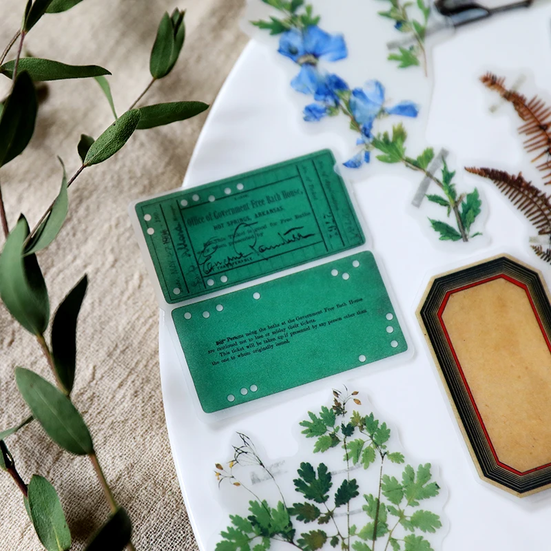 Бумага botanist иллюстрация завод иллюстрация цветная бумага наклейки D016