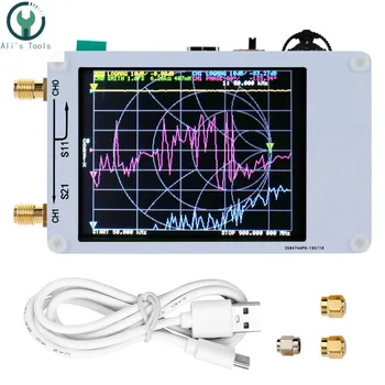 

2.8 Inch LCD NanoVNA Vector Network Analyzer Kit MF HF VHF UHF 50KHz-900MHz Antenna Analyzer Built-in Battery+USB Type-C Cable