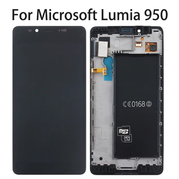 

5.2'' LCD For Microsoft Lumia 950 LCD Display Touch Screen Digitizer Assembly For Nokia Microsoft Lumia 950 with Frame Black