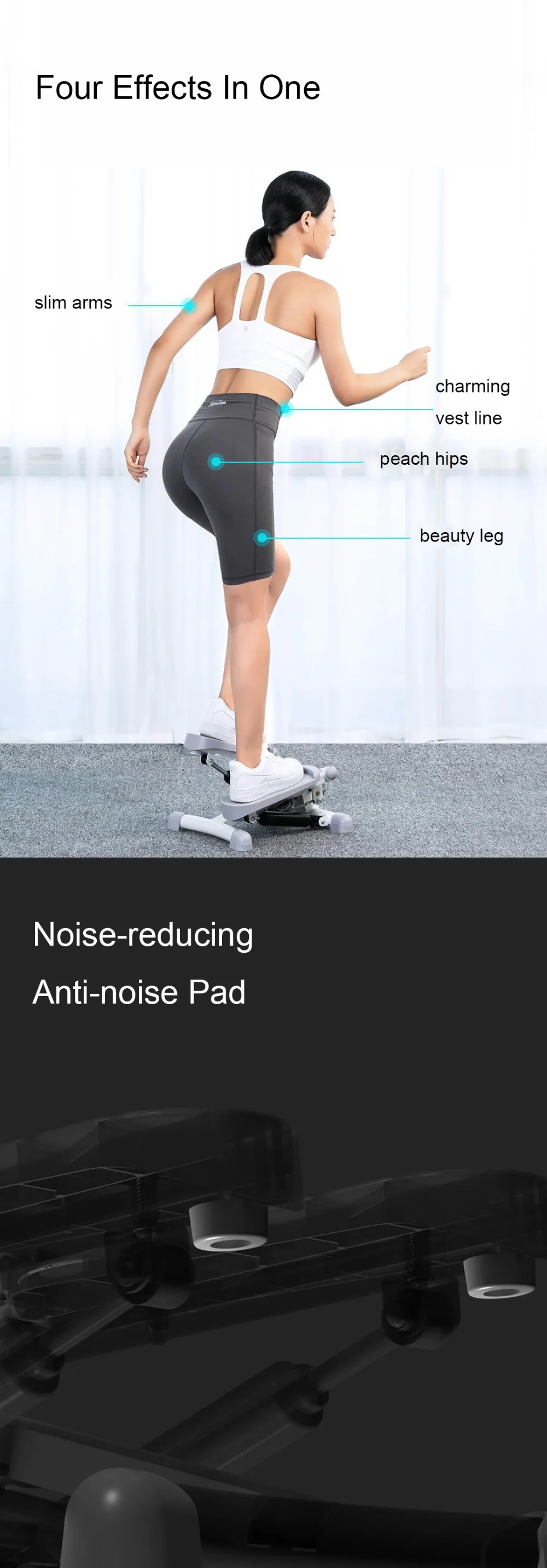Xiaomi Xqiao мини беговая дорожка Steppers для дома потеря веса педаль фитнес оборудование шаговый Спорт ноги талии похудение велотренажер