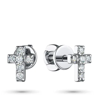 

Pusety of white gold with diamond e0901ps08194070