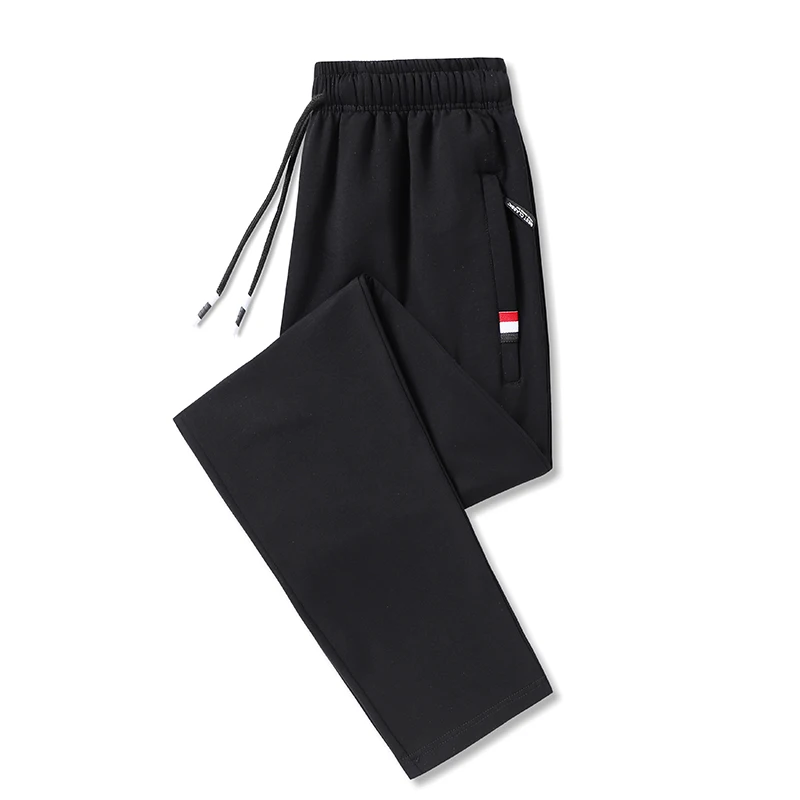 Men\'s Sweatpants Sportswear Elastic Waist Casual Cotton Track Pants Stretch Trousers Male Black Joggers Plus Size Large 5XL 8XL