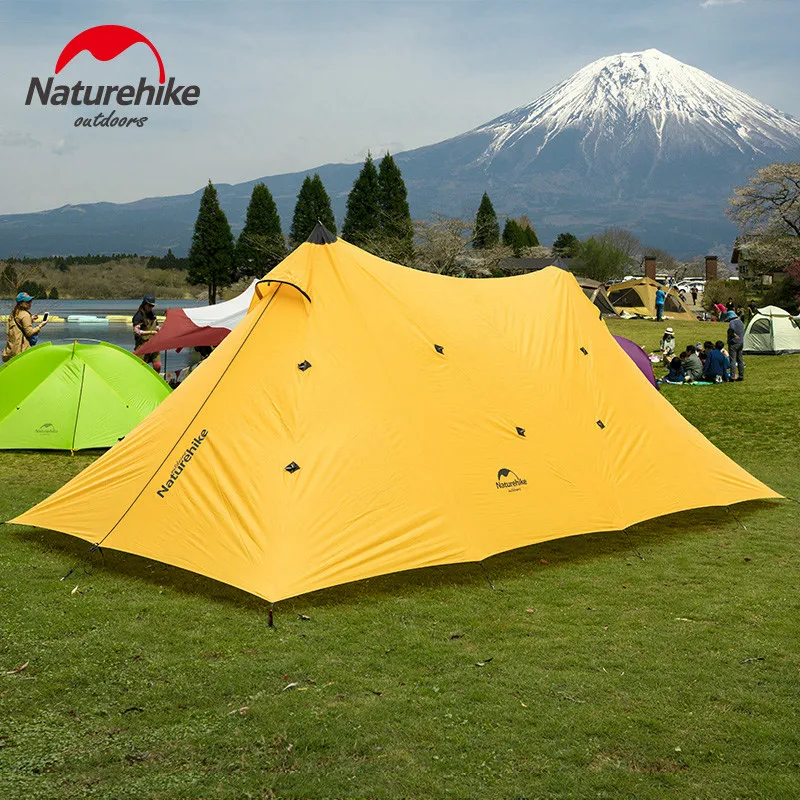 Палатка Naturehike двухместная на 8 человек 40 ден силиконовая непромокаемая|Навес от
