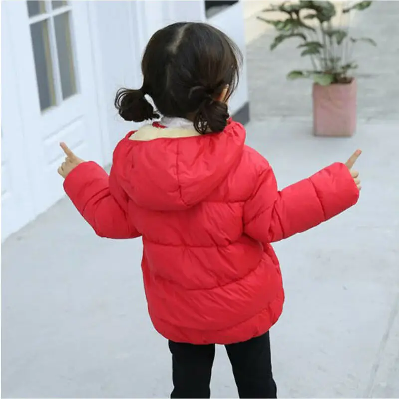 Toddler Kids Warm Clothes Newborn Baby Boys Girls Clothing Bear Hoodie Coat Hooded Jacket Outwear Snowsuit Red Blue Black
