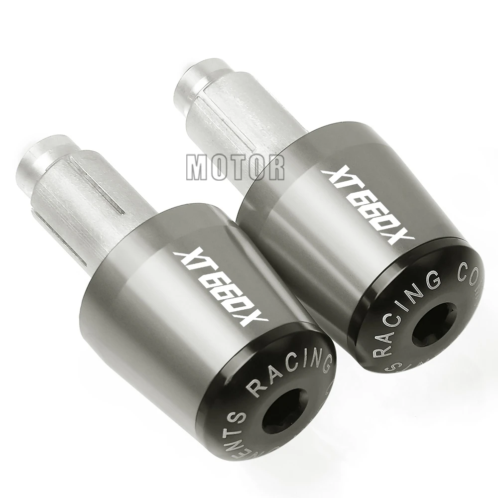 Titanium Для Yamaha XT660X 2004- XT660 XT 660 X 660X мотоцикл 7/" 22 мм алюминиевый руль ручки крышки ручки бар концы заглушка для розетки - Цвет: Titanium