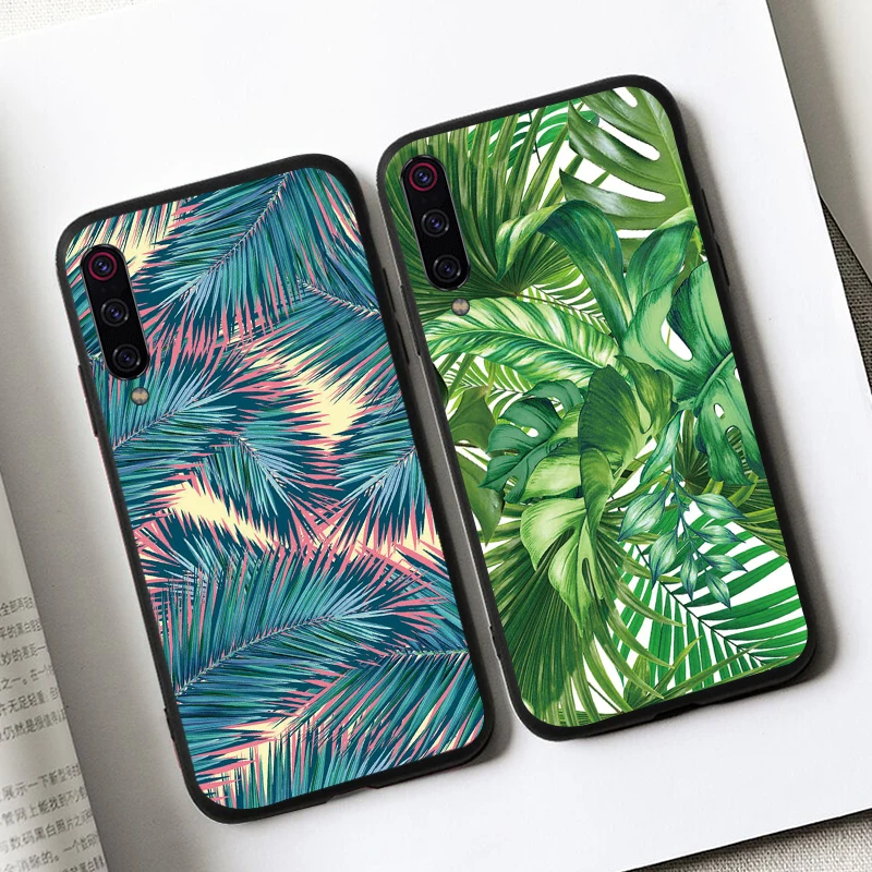 Новый чехол carcasa nova 5t для huawei p30 lite p20 p умный mate 20 pro y7 2019 y6 y9 prime зеленый с листьями |