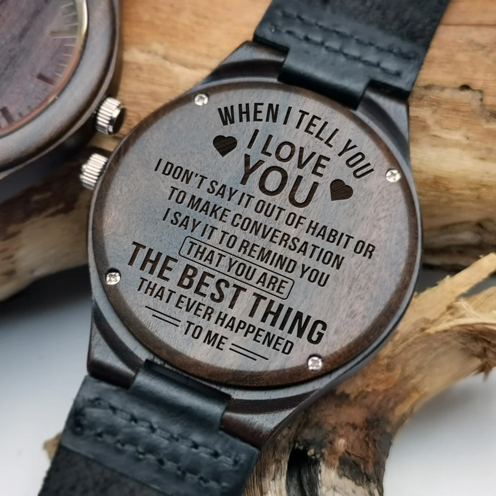 To My Boyfriend-back carved blessing leather watch with sandalwood night light watch joan armatrading back to the night cd