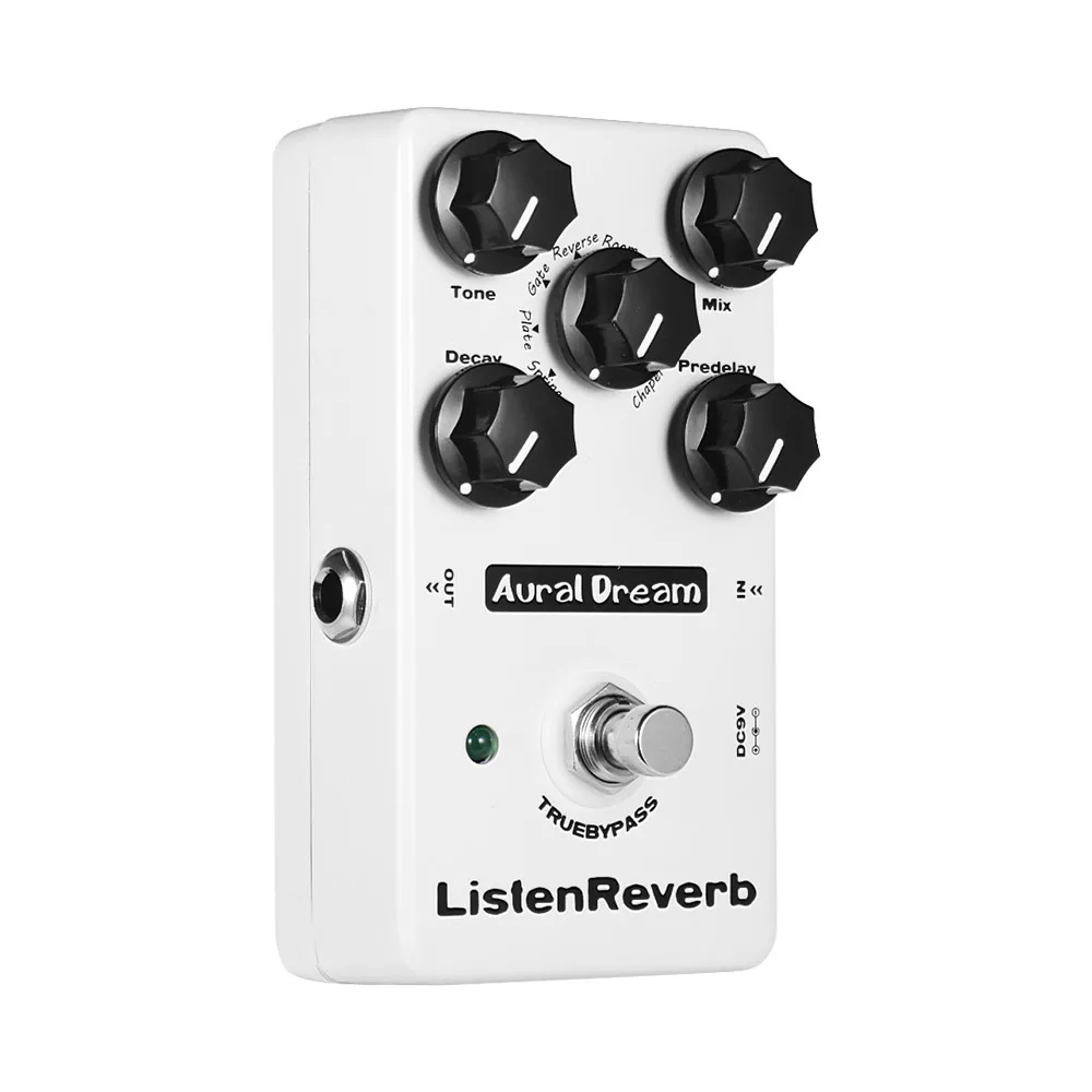 Aural Dream Listen Reverb гитарная педаль эффектов с 8 эффектами Rever True Bypass гитарные педали части