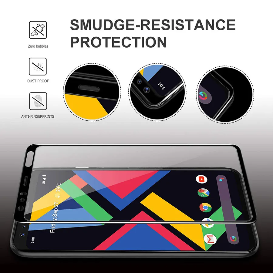 2.5D 9H полное покрытие экрана протектор для Google Pixel 3 XL 4 XL закаленное стекло для Google 4 3 Защитная стеклянная пленка 3 4 XL
