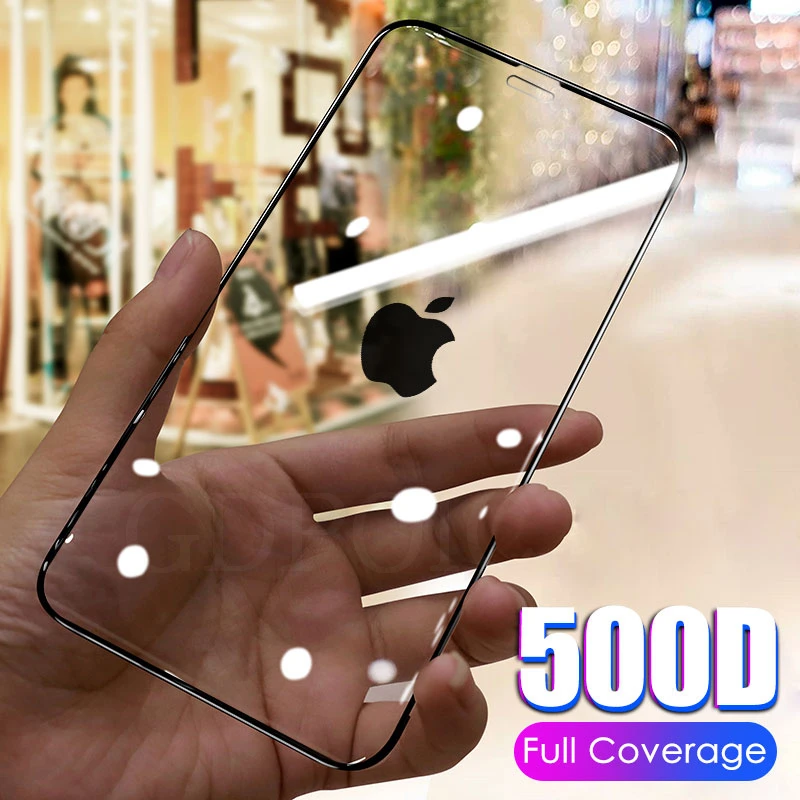 500D Full Cover Tempered Glass For iPhone 11 Pro Max Glass X XS Max XR
Screen Protector Glass On For iPhone 6 6s 7 8 Plus X Film