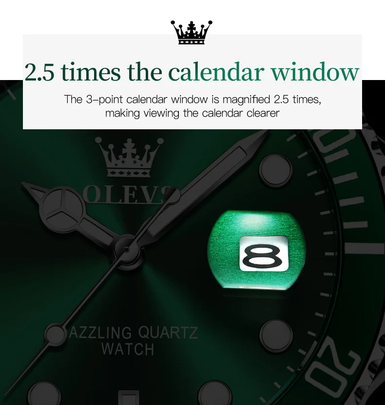 Classic Green Mens Watches Top Brand Luxury Watch For Man Military Stainless Steel Waterproof Quartz Clock Relogio Masculino