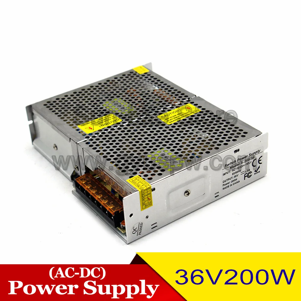 Переменный 36 В DC источник питания DC36V 200 Вт трансформатор драйвера AC220V 110 В вход в DC 36 В Фонт для камеры видеонаблюдения Светодиодные полосы света