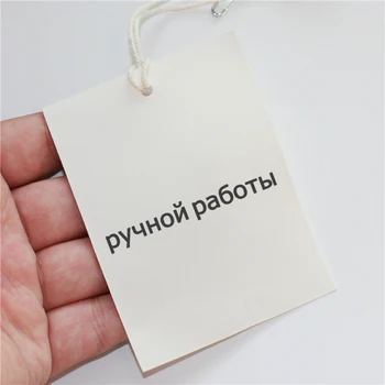 

50pcs Mark name label soft smooth matting cloth hang tag custom logo listing handmad shoes clothing bag brand price label