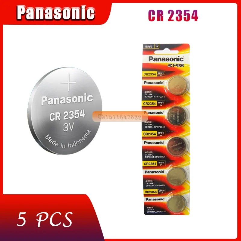 5 шт./лот оригинальный Panasonic CR2354 23 мм * 5,4 мм и пуговицы батарейки DL2354 ECR2354 GPCR2354 3 В литиевых Батарея