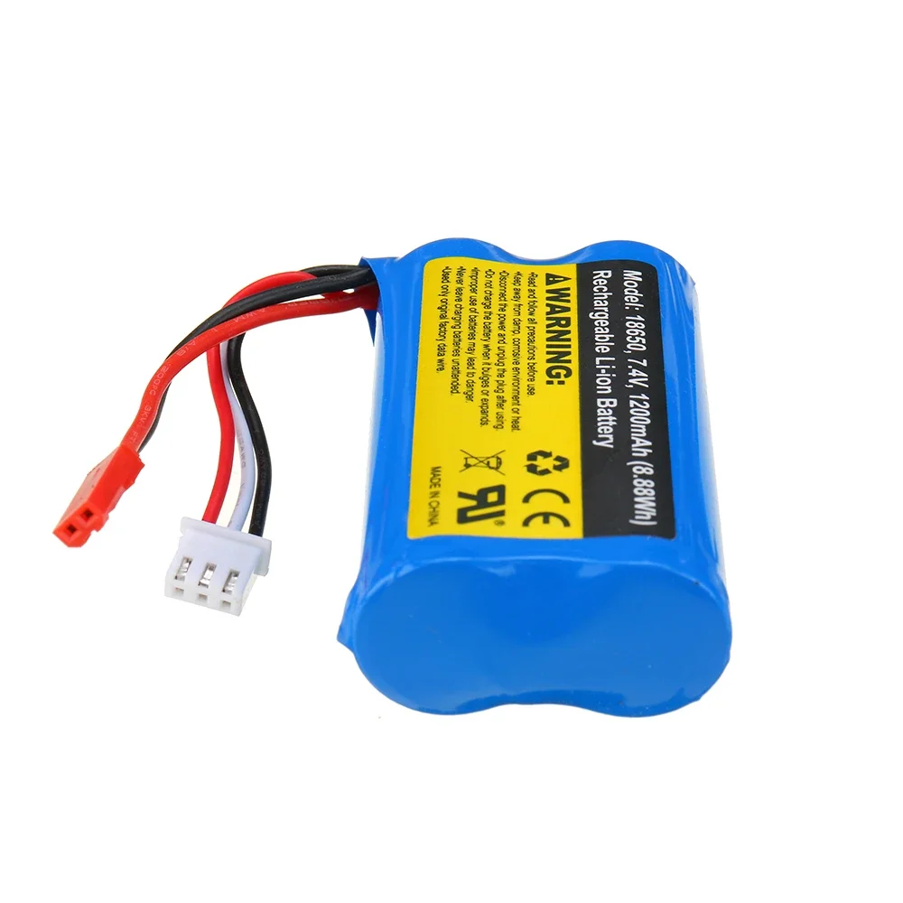 SG 1603 1604 UDIRC 1601 RC Car Spare 7.4V 1200mAh 2C JST Plug Li-ion Battery 1603-012 Vehicles Parts