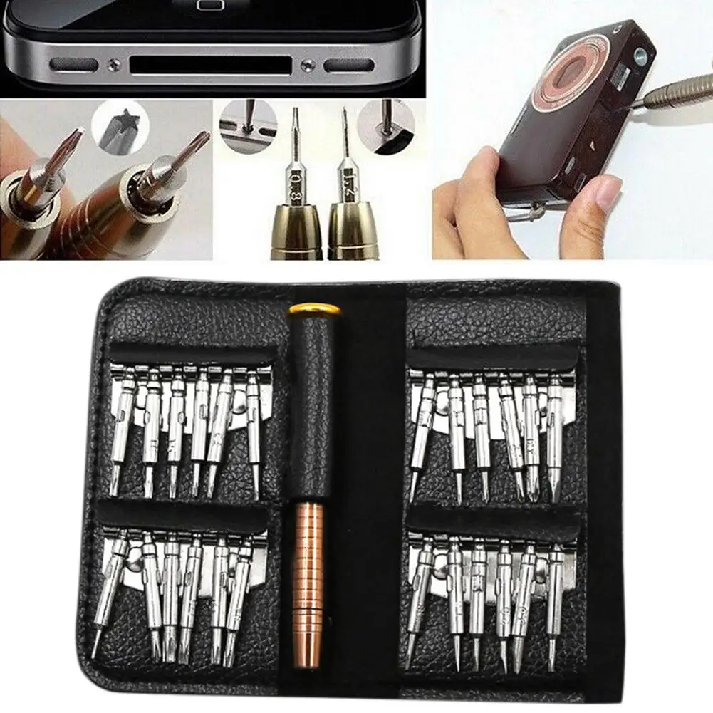 

Mobile Phone Repair Tools Precision 25 In 1 Screwdriver Set Repair Tool Kits Torx Phillips Bit Sets Portable For PC Eyeglass