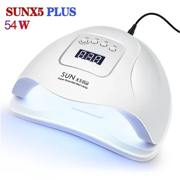 

LED Nail Lamp 54W UV Lamp SUN X5 Plus Sun Light Nail Dryer For All Nail Manicure Types Gel Timer Button Sensor Nail Art Tools