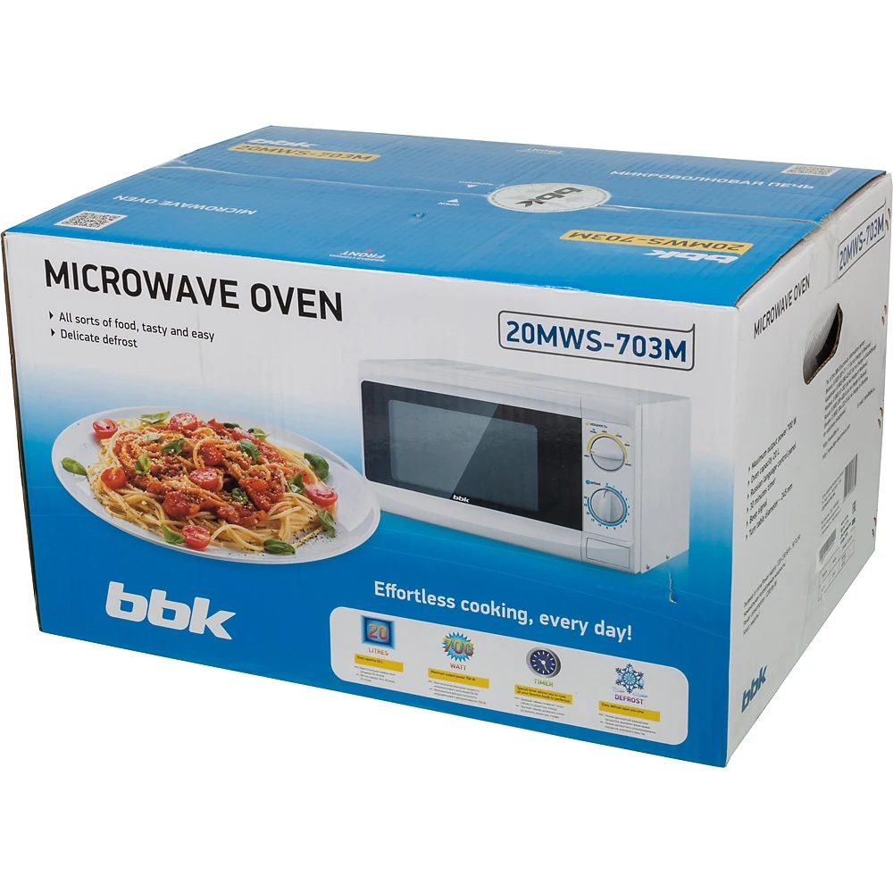 Микроволновая Печь BBK 20MWS-703M/W 20л. 700Вт белый