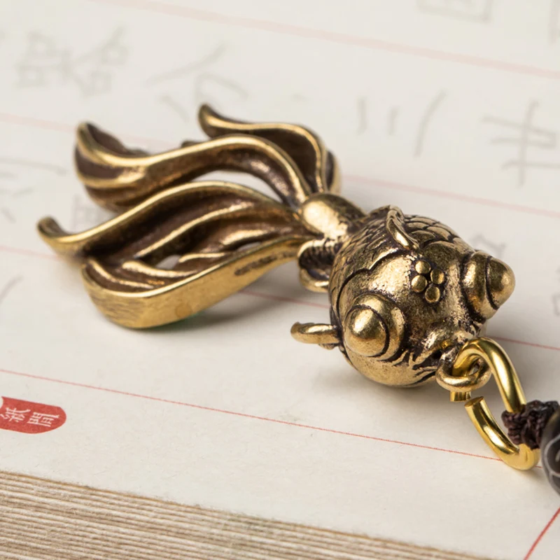 brass goldfish lanyard pendant (11)