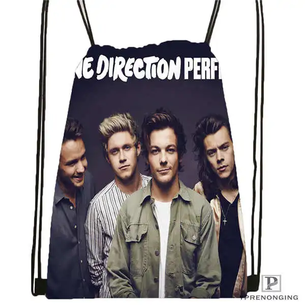 

Custom one-direction-shoot Drawstring Backpack Bag Cute Daypack Kids Satchel (Black Back) 31x40cm#2018612-01-(8)