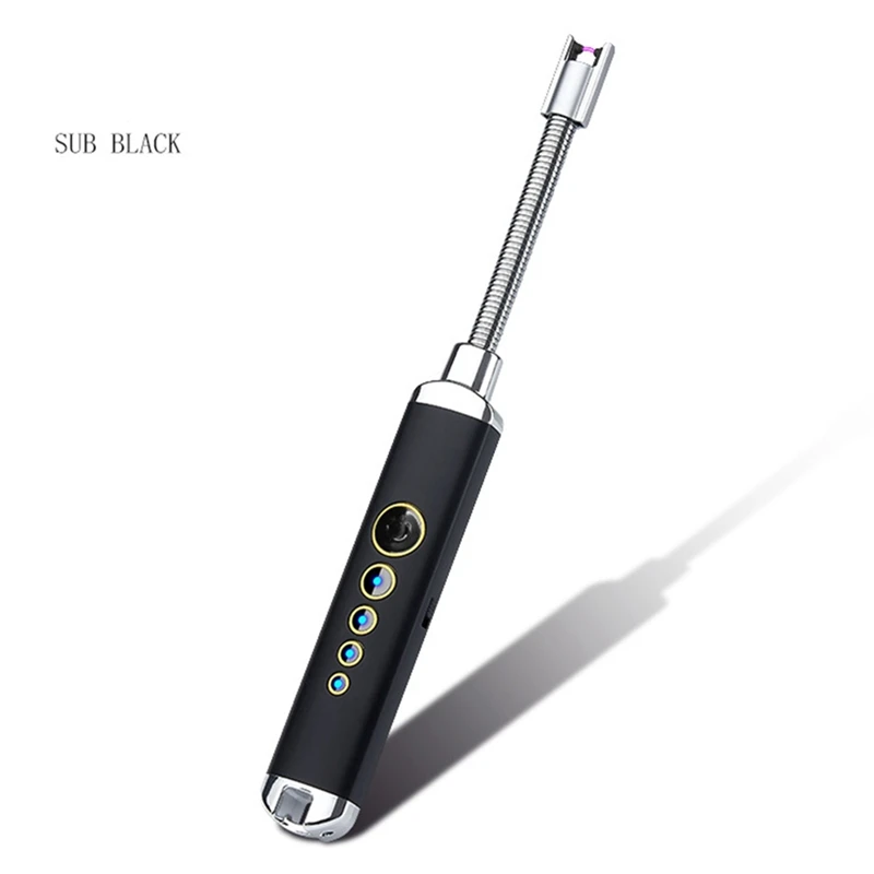 360 вращение USB перезаряжаемые зажигалки длинные Кухонные Электронные Зажигалки ветрозащитные Плазменные электрические новые зажигалки дуги