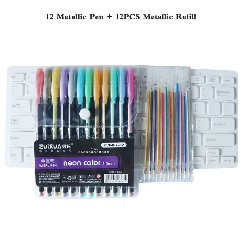 6 Gel Pens Gel Pastel Colors Pen Set Adults Kids Coloring Book Drawing  School, 1 - Kroger