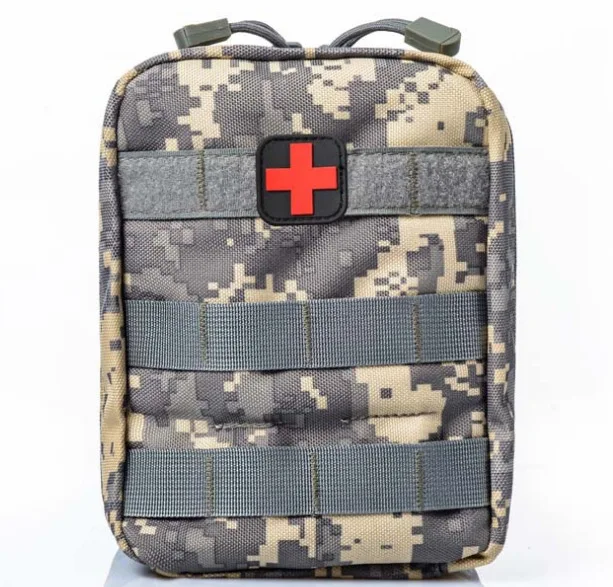 ACU Тактическая поясная Сумка MOLLE аксессуар портативная рация сумка медицинская уличная сумка Тактический медицинский спасательный карман - Цвет: ACU