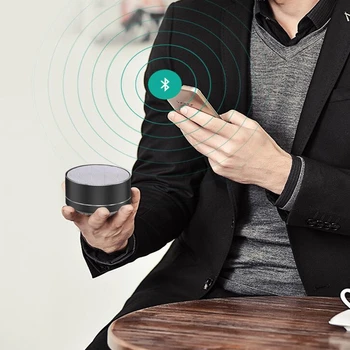 

Wireless Bluetooth Speaker Aluminum Alloy U Disk Computer Subwoofer Mini Bluetooth Audio Small Steel Cannon TF Card Built-in Lit