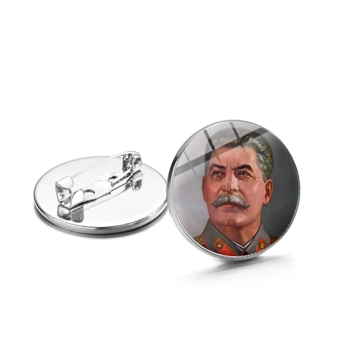 Style 24 SONGDA CCCP советская армия красные Броши звезды бронзовое покрытие стекло искусство круглые металлические шпильки Кнопка русские значки декоративные украшения - Окраска металла: Style 24