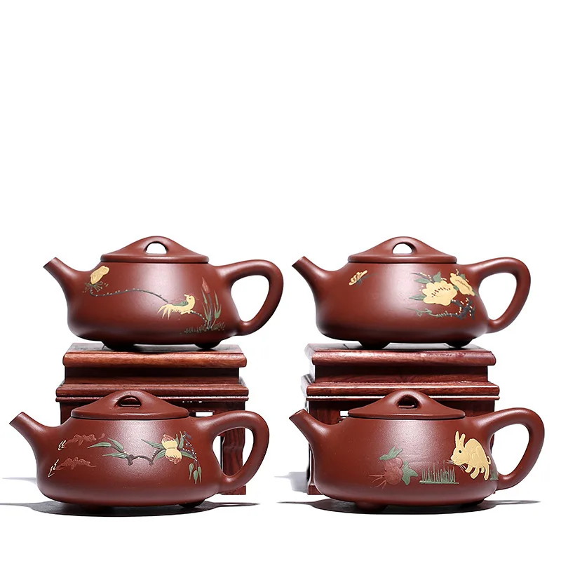 

Handmade purple clay teapot shipiao kung fu kettle yixing pot