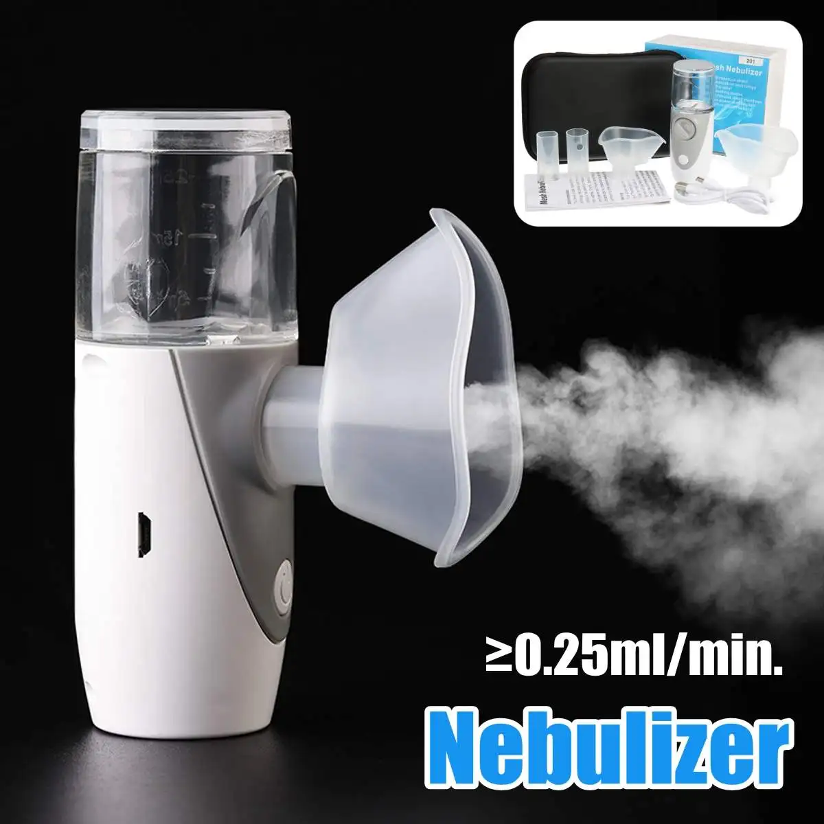 

Health Care Mini Handheld portable Inhale Nebulizer Silent Ultrasonic Children Adult Rechargeable Automizer
